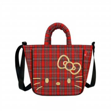 Sanrio Hello Kitty x ROOTOTE 格仔紋兩用袋 Baby Roo | 紅色 RED