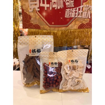 贈品套裝 | 新疆紅棗（150 克X 1包 ）| 特級椰片（100 克X 1包）| 黑靈芝片（100 克X 1包）