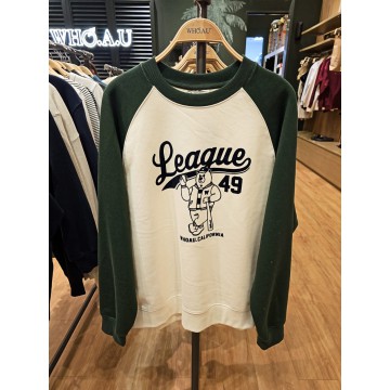韓國直送 WHO.A.U - Steve Raglan Sweatshirt