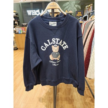 韓國直送 WHO.A.U - Steve Bear Photo Sweatshirt[B]