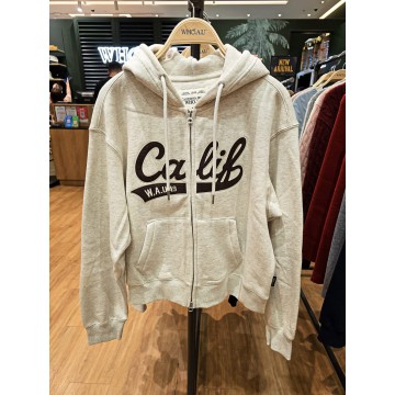 韓國直送 WHO.A.U - Signature Patch Hood Zip-up(Brushed)