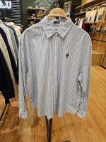 韓國直送 WHO.A.U - Steve Loose Fit Striped Shirts