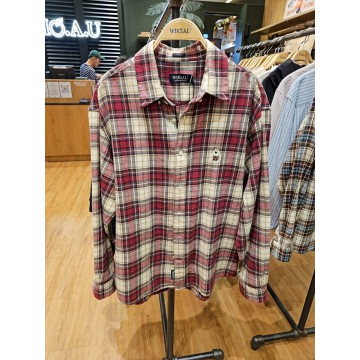 韓國直送 WHO.A.U - Steve Tartan Flannel Check Shirts (U)