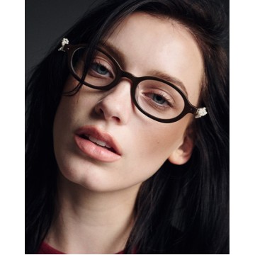 韓國 Mardi Mercredi - [預購17/06依序出貨] ROUND GLASSES M.O-001_CHOCOLATE