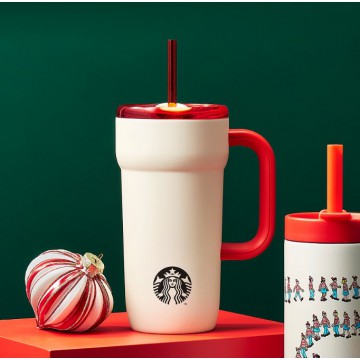 韓國 STARBUCKS X WHERE'S WALLY 聖誕系列 - 隨行杯 591mL
