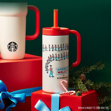 韓國 STARBUCKS X WHERE'S WALLY 聖誕系列 - 隨行杯 532mL