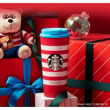 韓國 STARBUCKS X WHERE'S WALLY 聖誕系列 - 隨行杯 473mL