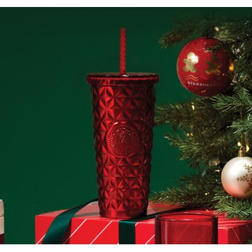 韓國 STARBUCKS X WHERE'S WALLY 聖誕系列 - 冷飲杯 591mL