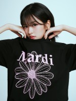 韓國 Mardi Mercredi TSHIRT FLOWERMARDI_BLACK PINK