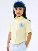 韓國MARDIMERCREDI - KIDS COTTON SHIRT HALF SLEEVE_YELLOW SKY