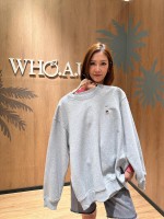 韓國直送 WHO.A.U -  Steve Head Patch Sweatshirt (MELANGE GRAY)