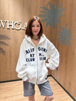 Signature Patch Hood Zip-up(Brushed) (IVORY)