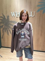 韓國直送 WHO.A.U -  Steve Patch Sweatshirt (BROWN)