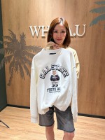 韓國直送 WHO.A.U -  Steve Patch Sweatshirt (IVORY)