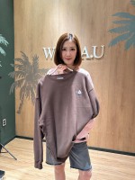 韓國直送 WHO.A.U -  Steve Sweatshirt(Brushed) (BROWN)
