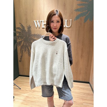 韓國直送 WHO.A.U - Steve Bokasi Pullover (OATMEAL MELANGE)