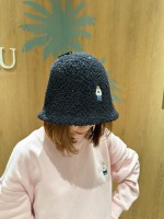 韓國直送 WHO.A.U -  Steve Dumble Bucket Hat (BLACK)