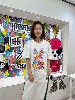 韓國直送 HANAHAII - Flower Short Sleeve T-shirt