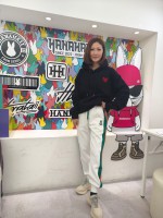 韓國直送 HANAHAII-Training Striped Pants 