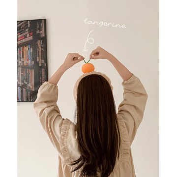 【LJU60506】[熱銷 7,000件] JUUNEEDU|Jeju Tangerine Face Wash Headband 橘子髮箍頭巾  |  ( 截單 : 29/5 | 預計到貨 : 6月中)