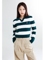 韓國直送 SPAO - (Woody) Cable Half Open Sweater (HUNTER)