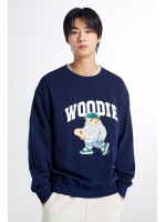 韓國直送 SPAO - (Woody) Heritage Sweatshirt (NAVY)