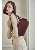 韓國LOEUVRE - Sac de Siege Small (RED BROWN)