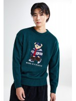 韓國直送 SPAO - [WOODY] Heritage Sweater (HUNTER)