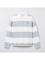 韓國直送 SPAO - [WOODY] Rugby Sweatshirt (GRAY)