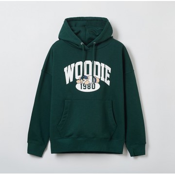 韓國直送 SPAO - [WOODY] Hooded Pullover (HUNTER)