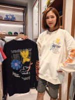 韓國直送 WACKY WILLY - Graffiti Man to Man Blsck