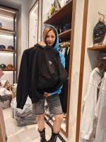 韓國直送 WACKY WILLY - Basic Logo Wappen Hood Black