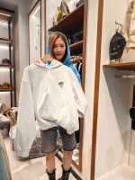 韓國直送 WACKY WILLY - Basic Logo Wappen Hood Light Gray 