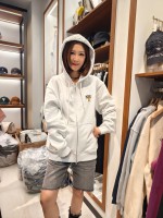 韓國直送 WACKY WILLY - Basic Logo Hoodie Light Grey