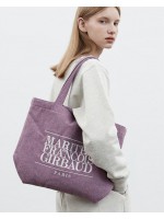 韓國MARITHE FRANCOIS GIRBAUD - CLASSIC LOGO WOOL ECO BAG light purple