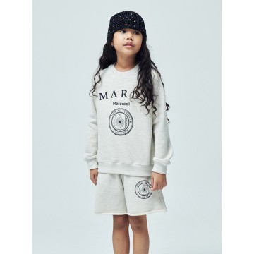 韓國MARDIMERCREDI - KIDS SWEATSHIRT UNIV_OATMEAL BLACK