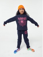 韓國MARDIMERCREDI - KIDS SWEATSHIRT FLOWERMARDI_NAVY VIOLET