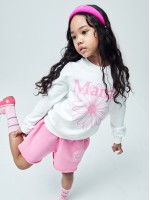 韓國MARDIMERCREDI - KIDS SWEATSHIRT FLOWERMARDI [ROCKFISH]_WHITE PINK