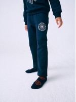 韓國MARDIMERCREDI - KIDS SWEAT PANTS MARCHE EMBLEM_NAVY IVORY