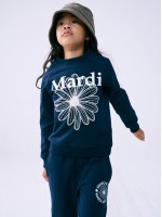 韓國MARDIMERCREDI - KIDS SWEATSHIRT FLOWERMARDI_NAVY IVORY