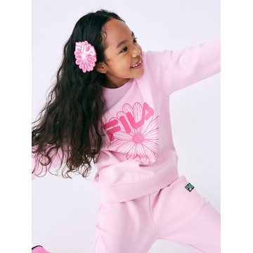 韓國MARDIMERCREDI - KIDS SWEATSHIRT FLOWERMARDI [FILA]_LIGHTPINK PINK