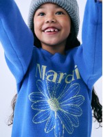 韓國MARDIMERCREDI - KIDS JACQUARD KNIT FLOWERMARDI_SKY YELLOW