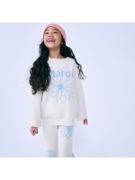 韓國MARDIMERCREDI - KIDS JACQUARD KNIT FLOWERMARDI_IVORY SKY