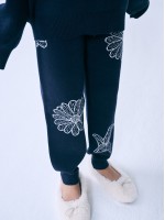 韓國MARDIMERCREDI - KIDS JACQUARD KNIT PANTS_NAVY IVORY