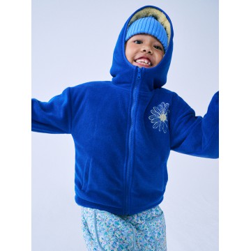 韓國MARDIMERCREDI - KIDS FLEECE HOODY ZIPUP DOUBLE FACE_BLUE YELLOW