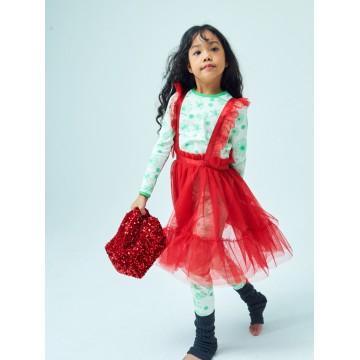 韓國MARDIMERCREDI - KIDS APRON DRESS_RED