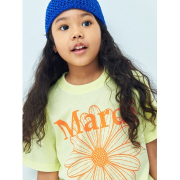 韓國MARDIMERCREDI - KIDS TSHIRT FLOWERMARDI_YELLOW ORANGE