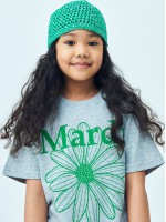 韓國MARDIMERCREDI - KIDS TSHIRT FLOWERMARDI_GREY GREEN