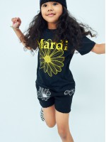韓國MARDIMERCREDI - KIDS TSHIRT FLOWERMARDI_BLACK YELLOW