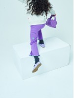 韓國MARDIMERCREDI - KIDS WINTER PANTS RUFFLE HEM_VIOLET GREEN